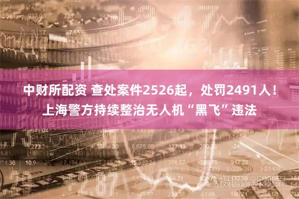 中财所配资 查处案件2526起，处罚2491人！上海警方持续整治无人机“黑飞”违法
